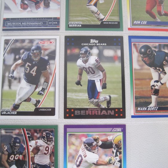 Lot of 7 Chicago Bears NFL Player Cards - Picture 5 of 8